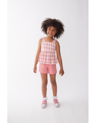 Conjunto niña blusón y short